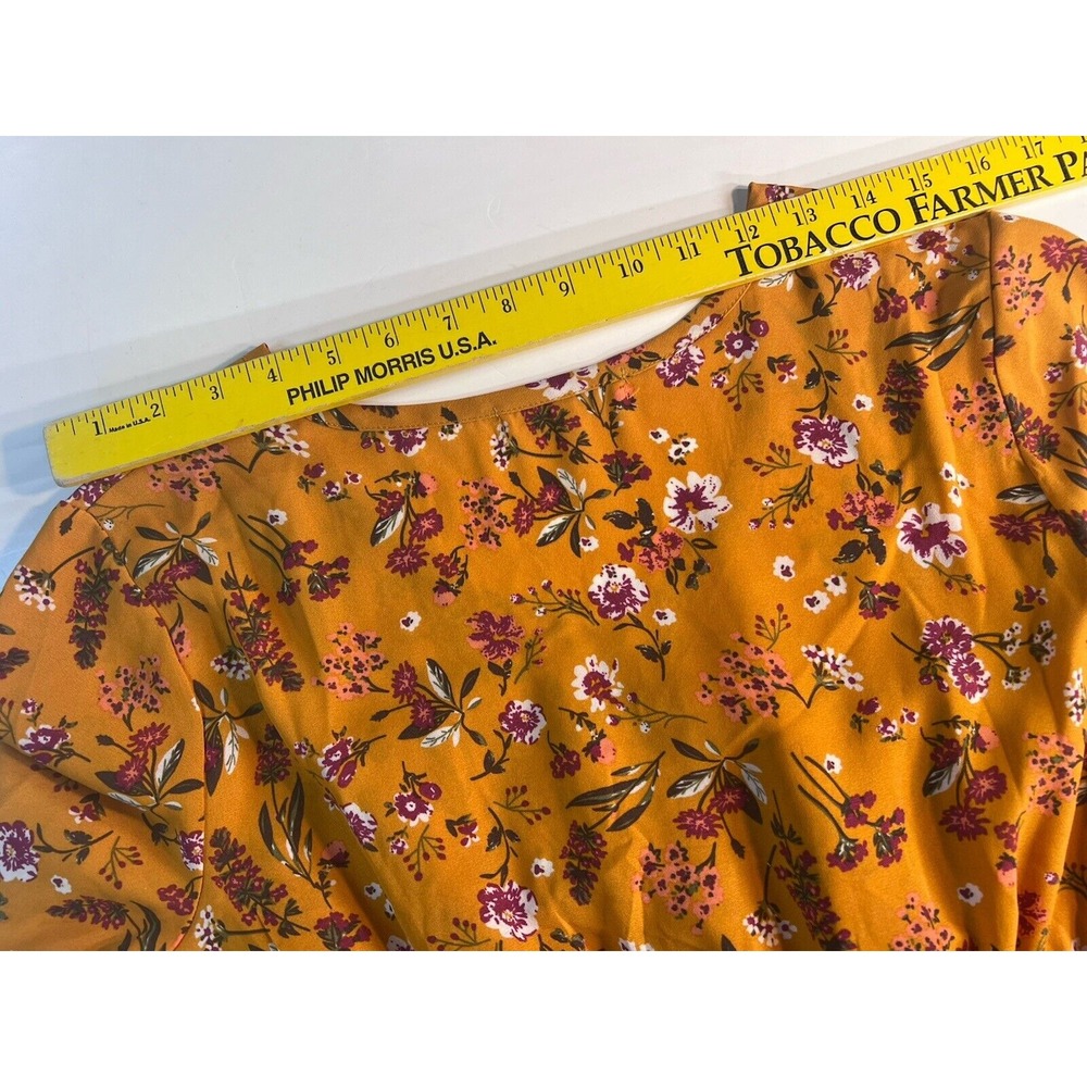 Indigo Soul Women's Dress Size S Small Yellow Floral Never Worn - Picture 10 of 14